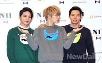 [포토]JYJ 진지한 유천과 준수, 장난끼 가득 한 김재중의 포즈