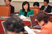 [포토]여성가족위 참석한 조윤선 장관