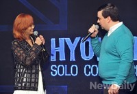 [포토]효린, 샘과 함께하는 첫 쇼케이스