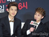 [포토]엑소의 쇼타임 찬열-시우민, 소년 같은 두 사람