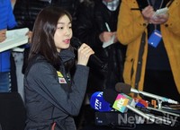 [포토]차분하게 답변하는 피겨여왕 김연아