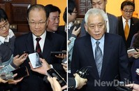 [포토]여야 4자회담 합의없이 마치고 나오는 황우여-김한길