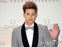 [포토]오메가레이디매틱, 피곤해보이는 김지훈의 인사