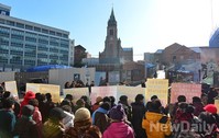 [포토]명동성당 찾은 탈북자단체 