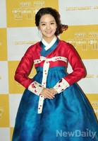 [포토]KBS연예대상, 국악소녀 송소희 돋보이는 한복자태