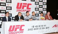[포토]UFC파이터출정식, 코리안 3인방의 싱가포르전 출전