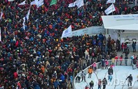 [포토]총파업 결의대회가 열리고 있는 시청광장