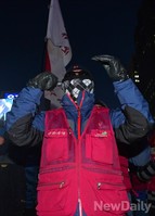 [포토]철도노조파업, 도로점거 후 불법집회로 변질