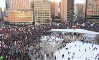 [포토]민노총 총파업, 시청광장 메운 인파
