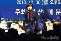 [포토]애국보수 앞에서 연설하는 정미홍 전 아나운서