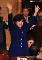 [포토]자유통일포럼 참석한 정미홍 전 아나운서