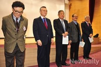 [포토]자유통일포럼 참석한 류근일-김석우-안병훈-인보길-조갑제 원로들