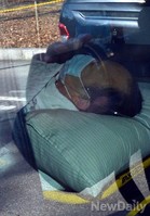 [포토]마스크 쓰고 누운채 구급차로 법원 출두한 김승연 한화회장