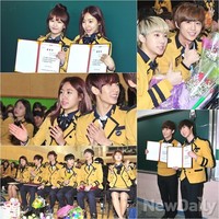 [포토]'저 오늘 졸업해요!!' 서울공연예술고등학교 졸업하는 연예인들