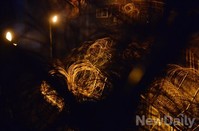 어둠이 내린 GOP..철조망 너머는 북한