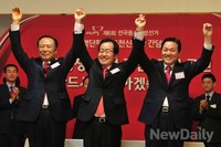 [포토]새누리당 공선 신청자 간담회, 홍준표-김용균-박완수