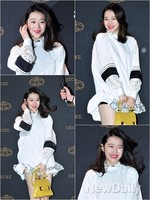 [포토]'바람불어도 괜찮아요~!' 비바람에도 끄떡 없는 설리의 청순미모