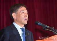[포토]취임사하는 이주열 한국은행 총재