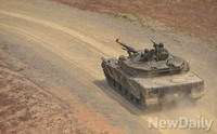 [포토]먼지날리며 달리는 K-1 전차