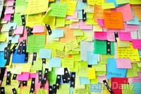 [포토]합동 임시분향소 한쪽 벽 가득 채운 애통한 마음들