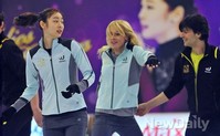 [포토]김연아 아이스쇼 김연아, 머리카락 흩날리며 연습