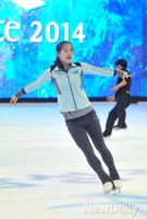 [포토]김연아 아이스쇼 박소연, 아이스쇼 연습 한창 '잔뜩 집중한 표정'