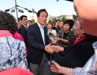 [포토]마포지역 유세나선 정몽준 후보