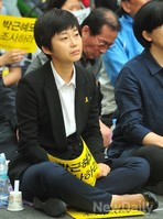 [포토]집회 참석한 김재연 의원