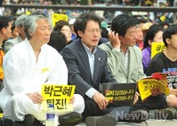 [포토]촛불집회 참석한 조희연 교육감 후보