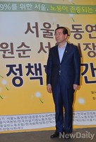 [포토]노동연대와 간담회 가진 박원순 후보