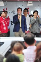[포토]지지호소 하는 정몽준 서울시장 후보