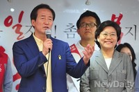 [포토]정몽준 지원유세 나선 이혜훈