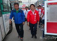 [포토]경기 양주 찾은 남경필 경기도지사 후보
