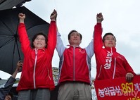 [포토]성북구 찾은 정몽준 후보, 새누리당 지지호소