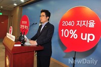 [포토]전당대회 출마선언하는 김상민 의원