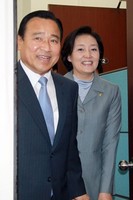 [포토]주례회장 떠나는 '이완구-박영선' 원내대표
