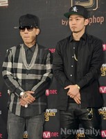 [포토]쇼미더머니 도끼-더콰이엇, '어색한 표정'