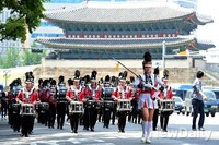 [포토]호국퍼레이드 참가한 관악대 행렬