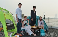 [포토]콜맨이 제안한 도심 속 옥상위 캠핑장