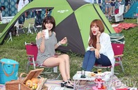 [포토]도심옥상에서 캠핑 즐기는 레인보우 재경-승아