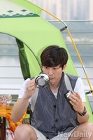 [포토]도심옥상에서 캠핑 즐기는 심지호