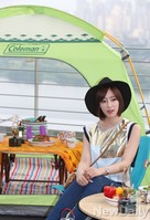 [포토]도심옥상에서 캠핑 즐기는 티아라 은정