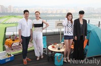 [포토]한강이 보이는 도심옥상에서 즐기는 캠핑