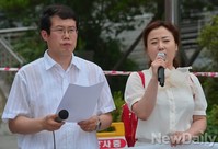 [포토]탈북난민 인권실태 증언하는 인권단체회원