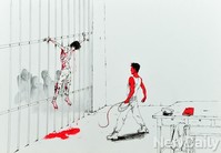 [포토]북한비판한 탈북래퍼 '강춘혁' 그림실력도 수준급