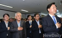 [포토]개소식에 참석한 野지도부