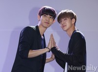 [포토]패션코드 2014 앙드레김 피날레포즈한 엑소 찬열-세훈