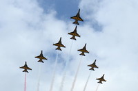 [포토]한 여름 하늘 수놓는 '블랙이글'