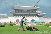 [포토]교황 시복식 준비가 한창인 광화문