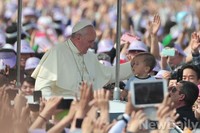 프란치스코 교황 시복식이 거행된 광화문광장